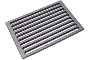 Fonderia Bongiovanni | Griglia in Ghisa | Griglia per Camino | Stufa Pellet | Barbecue Fondello per Cenere | cm 20,5x31,5