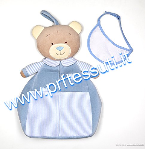 Preisvergleich Produktbild Bär-Windeln Lätzchen hellblau mit Beleuchtung in Aida