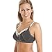 Camille Womens Royce Lauren Firm Support Ladies Breastfeeding Nursing Black Bra 32D-38H 34FF