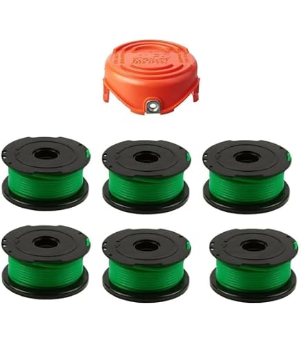 Cache-bobines Pour Débroussailleuse Black & Decker - Lot De 2, Référence 575648-00 - Compatible GL315, GL350, GL650... - ABS, Clipser Sans Outil - 6