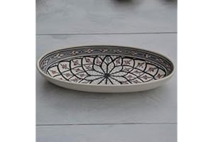 YODECO Plat ovale Bakir gris - L 30 cm