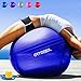 Produktbild arteesol Gymnastikball 65cm / 75 cm inkl. Pumpe Anti-Burst Sitzball für Yoga Pilates Fitness Physiotherapie (5 Farben) (Blau, 55cm)