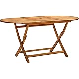 vidaXL Tavolo da Giardino Pieghevole 160x85x75 cm Massello di Acacia