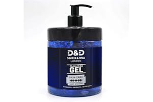 DAPPER & DIVA LONDON D&D Shaving Gel 1000ml - Easy Shaving - Hydrates Protects and Refreshes Your Skin - NO Foam