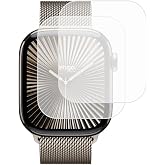 Engo Apple Watch 10 42mm İle Uyumlu Ekran Koruyucu, Tam Kaplayan Akıllı Saat Koruması, &Ccedil;izilmeye Dayanıklı TPU Koruma 2 Adet,