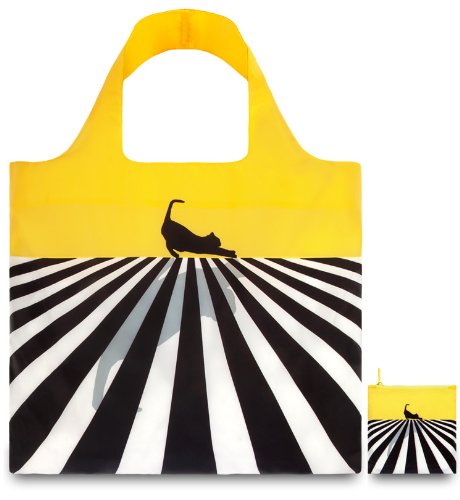 LOQI Pop Reusable Cat Design Tote Shopping Bag