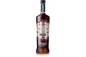 Canti - Vermouth Rouge Supérieur de Turin, Aperitif aux Notes Agrumées, Notes d'Épices, de Quinquina et d'Absinthe Romaine, 1x1L