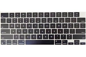WATIPUNO Ersatz-Tastenkappen, kompatibel mit MacBook Air M2 Retina 13,6/15 Zoll Modell A2681 A2941, für MacBook Pro M2/M3 Pro 14/16 Zoll Modell A2779 A2780 A2991 A2992 A2918 Tastenkappe (schwarz)