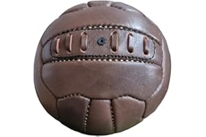 ALL SPORT VINTAGE - Mini Ballon - Choix Socles Disponibles - Cuir De Vachette - Cousu Main - Marque Française