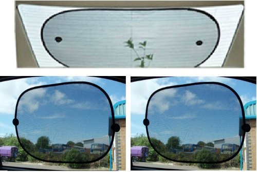 Car Rear Window Sun Shade & 2PCS Window Sunshades SET