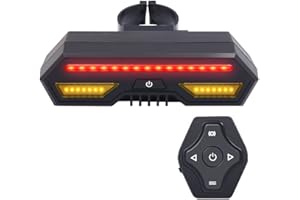 SinoTrack Bike Tail Light with Wireless Remote Control, USB Rechargeable Ultra Bright Waterproof Bicycle Taillight for Cycling Safety Warning