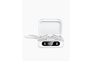 soundcore P41i by Anker Adaptive Noise Cancelling Earbuds with Portable Phone Charger (Built-in USB-C Cable), 192 h Playtime, Immersive Sound,6-Mic AI Calls IPX5 (White no Lightning Adapter)
