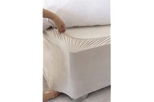 Belledorm Boxspring-Bezug – Verwandeln Sie Ihr Bett mit diesem voll elastischen Bettrock aus Velourslederimitat und Stretch (Leinen, King/Cal King/Olympic Queen)