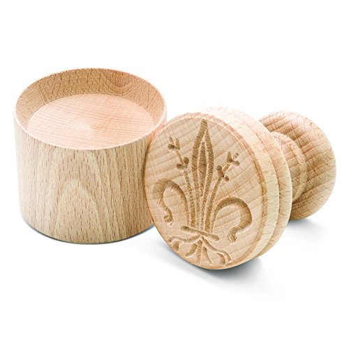 Form für Corzetti mit Lilie, dekorierter Unterseite Art. C5103