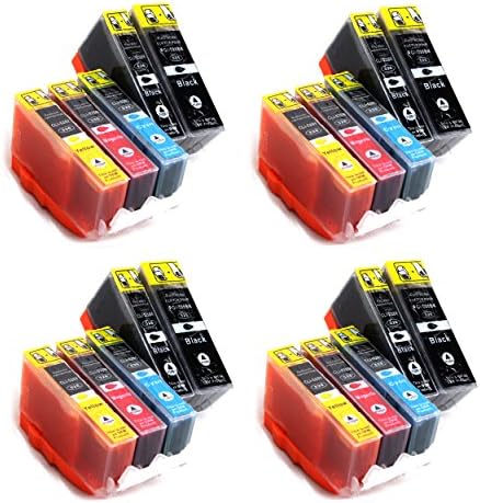 20 Canon Compatible CLI526, PGI525, Printing Ink Cartridges for CANON PIXMA iP4850, MG5150, MG5250, MG6150, MG8150, MX885, IX6550, MX715, MX895 Printer Inks (PGI 525BK, CLI 526Y, CLI 526M, CLI 526C, CLI 526BK,) High Capacity Inks