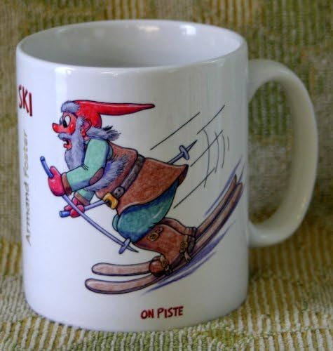 SPORTING GNOME MUG - SKI-ING