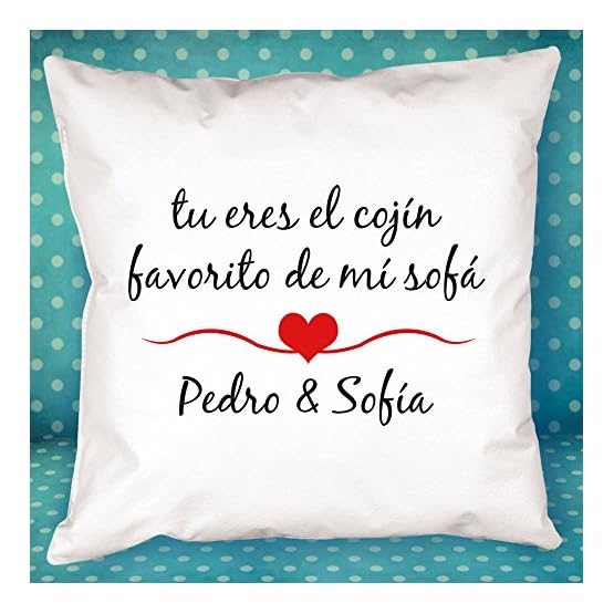 Cojín Personalizado Tú Eres mi cojín Favorito, San Valentín y Aniversarios - Imagen 5