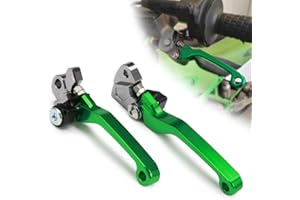 Moto Levier de Frein leviers d'embrayage de Gauche à Droite pour Kawasaki Kx65 Kx85 Kx125 Kx250 Kx250 F Vert