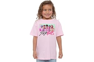 Kpop Demon Hunters K-Pop Demon Hunters - Saja Boys Photo Frame Kids T Shirt, White T-Shirt Mixte Enfant (Lot de 1)