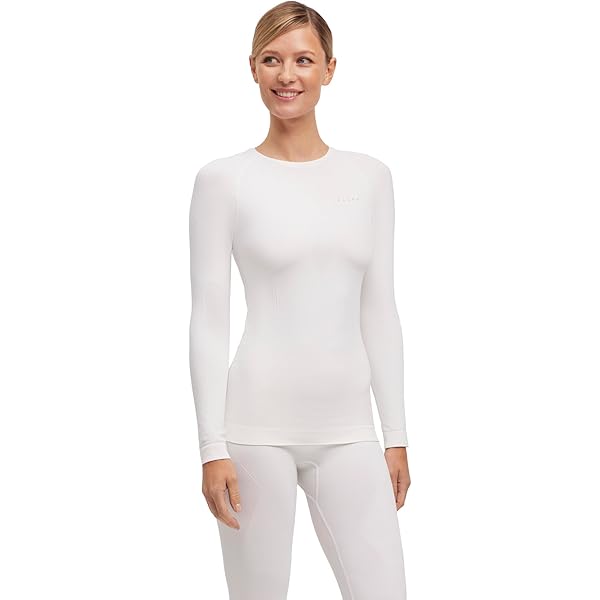 FALKE Pantaloni Baselayer Da Donna Maximum Warm 3/4 W Ti Materiale Funzionale Ad Asciugatura Rapida, 1 Pezzo, Bianco Bianco 2860 Trend XS