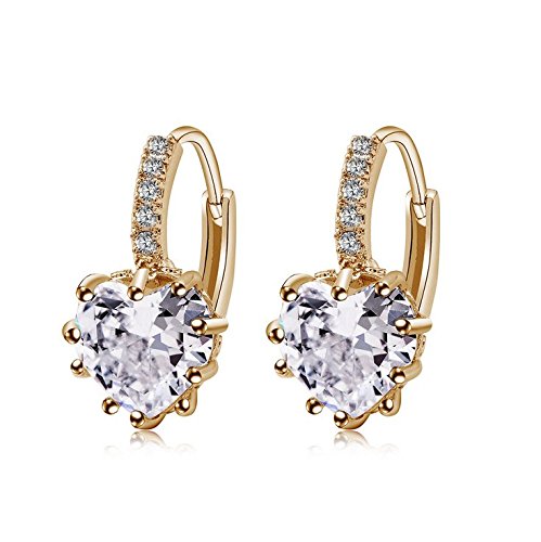 Charming Women's Sterling Silver Ear Hoop Earrings Ear Stud