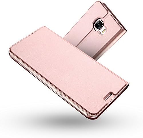 Radoo Galaxy A3 2017 Case, Premium PU Leather With TPU Shockproof Inner Shell [Card Slot] Stand Function Folio Flip Book Full Body Protection Case Cover For Samsung Galaxy A3 2017 (Rose gold)