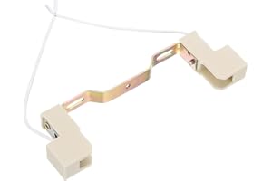 PATIKIL Douille R7S de 118 mm, 1 Pack Support de Lampe en Céramique Convertisseur de Base d'Ampoule à Double Extrémité avec Câble, Multicolore Blanc