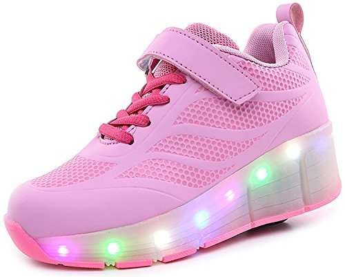 ECOTISH Zapatillas Rosa Formadoras Flying LED