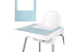LOMGWUMY Tovaglietta Per Seggiolone, Resistente Per Seggiolone, Pulita E Igienica, Adatta Per IKEA Antilop Highchai, Per Bambini E Bambini ( Azzurro)