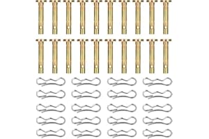 TUNDWHITE 20 Stück Scherstifte und 20 Stück Splinte Ersatzteile Scherbolzen, Stift für Rohre schneefräse ersatzteile scherbolzen Scher, Für Schneefräsen Scherbolzen, für Ersatzteile Reparatur Zubehör