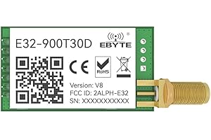 EBYTE LoRa modulazione 30dBm 868MHz 915MHz Trasmettitore porta seriale senza fili 100mW E32-900T30D SMA-K Antenna DIP 8km IoT