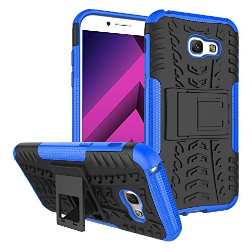 Galaxy A3 2017 Hülle Schwarz,Für Samsung Galaxy A3 2017 Hülle Flip Case,Für Samsung Galaxy A3 2017 Hülle Silikon,EMAXELERS Für Samsung Galaxy A3 2017 Hülle TPU,Galaxy A3 2017 Hülle Hart,Galaxy A3 2017 Hülle Slim,Galaxy A3 2017 Hülle Anti-Scratch und Anti-Schock stoßfest Stoßdämpfend Spiegel Schutz Handy Hülle Schlank Zerklüftet Langlebig Case Back Cover Tasche mit Ständer Halterung Für Samsung Galaxy A3 2017,Blue Hyun Pattern - 5