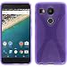 Produktbild PhoneNatic Case für Google Nexus 5X Hülle Silikon lila X-Style + 2 Schutzfolien