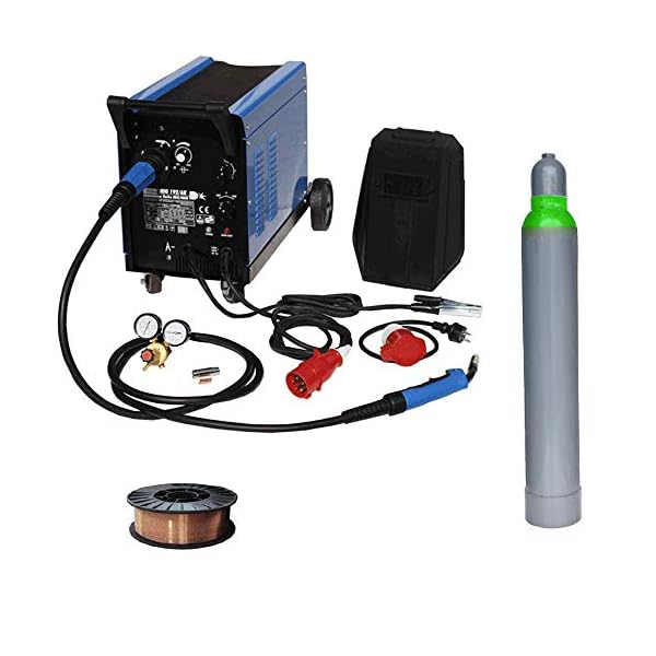 Güde Schutzgasschweißgerät Mig 192/6K + WD Tools Schweißdraht 5 kg & Schutzgas
