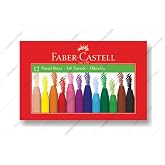 Faber-Castell Pastel Boya, 12 Renk, Yumuşak ve Rahat Kullanım, Canlı Renkler, Kağıt ve Taş &Uuml;zeri Uygun