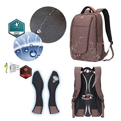 Soarpop 14 Zoll Laptop-Rucksack, Wasserdichter Abriebfester Business Rucksack, Multifunktionsrucksack - 6