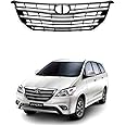 Half Chrome Front Radiator Grill For Innova Type 4 (2013-2015) Black With Chrome