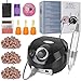 30000rpm Pro Electric Nail Drill Machine Pedicure Manicure Kits File Drill Bits Sanding Band with Cleaning Cleaner Metal+Plastic Brushes Accessory Nail Salon Nail Art Tools (Black)