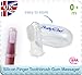 BabyOno | Newborn Silicon Finger Toothbrush & Gum Massager with Case