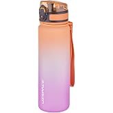 Uzspace FiftyFifty 500ml &Ccedil;ift Renk Softtouch FF Collection Tritan Su Matarası Turuncu-Mor