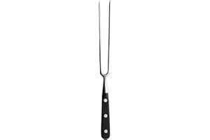 Stellar Classic Large Carving Fork with 2 Prongs, 18cm / 7", Carbon Stainless Steel, Dishwasher Safe