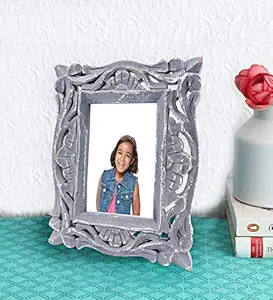 The Urban Store Decorative Hand Crafted Rustic Design Wooden Photo Frame (7.5