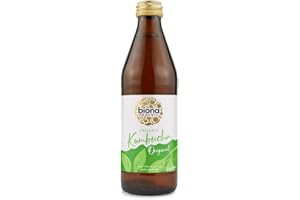 Biona Organic Kombucha Original 330ml, Pack of 6 Bottles - Certified Organic Brewed Tea Herbal Extract & Kombucha Cultures - Suitable for Vegans
