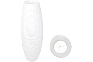 Euyaita Pantalla de Papel para Lámpara de Suelo Pantalla de Papel de Repuesto para Lámpara de Pie Reemplazo Pantalla de Papel de Arroz Decoración para Salon Dormitorio Casa Oficina (80CM)
