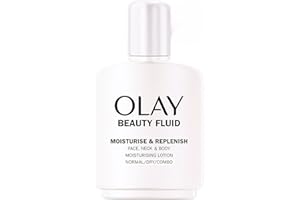Olay Lozione Beauty Fluid Idrata e Nutre Viso, Collo e Corpo, Per una Pelle Morbida e Liscia come la Seta, Idratazione Leggera che dura 24 ore, 100ml