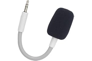 Plyisty Mic Replacement for Barracuda X Wireless Gaming Headphone, 3.5mm Detachable Mic Boom, Noise Cancelling Microphone (White)