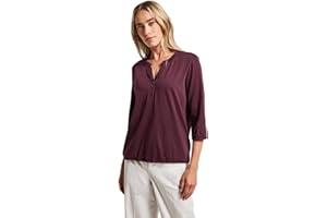 Street One Camiseta de Punto con Cuello Abierto para Mujer