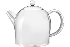 Bredemeijer 5306MS Teapot Minuet Santhee Metal 1 Liter, Inoxidable, Silver