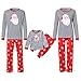 Produktbild Weihnachten Set Baby Kleidung Pullover Pyjama Outfits Set Familie Frohe Weihnachten Streifen Print Trainingsanzug Familie passende Kleidung Outfits ABsoar Familienanzug Pyjamas