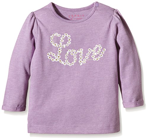 ESPRIT Baby-Girls Love Long Sleeve T-Shirt, Purple (Lilac), 18-24 Months (Manufacturer Size:92)
